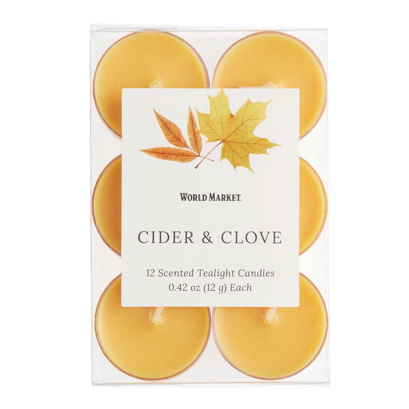 Cider & Clove Tealight Scented Candle 12 Pack