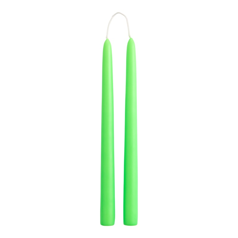 Neon Hand Dipped Taper Candles 2 Pack
