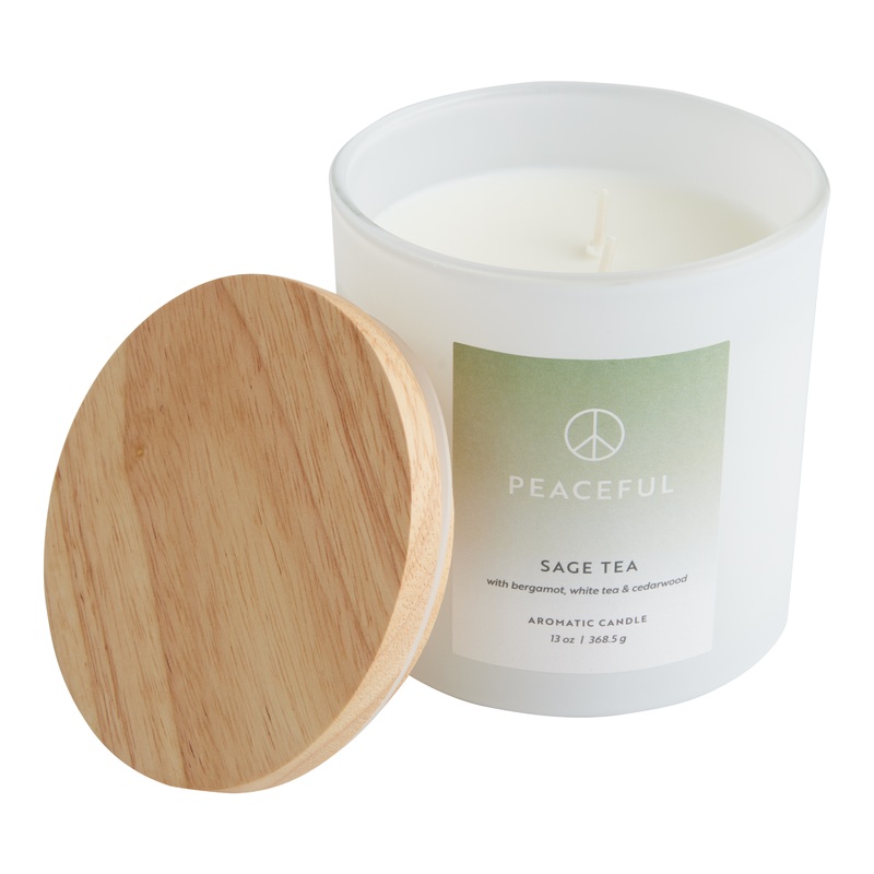 Peaceful Sage Tea 2 Wick Scented Candle