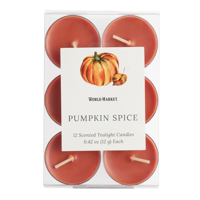 Pumpkin Spice Tealight Scented Candle 12 Pack