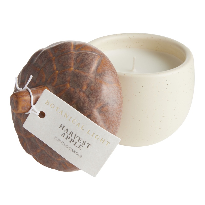 Small Harvest Apple Ceramic Acorn Scented Candle