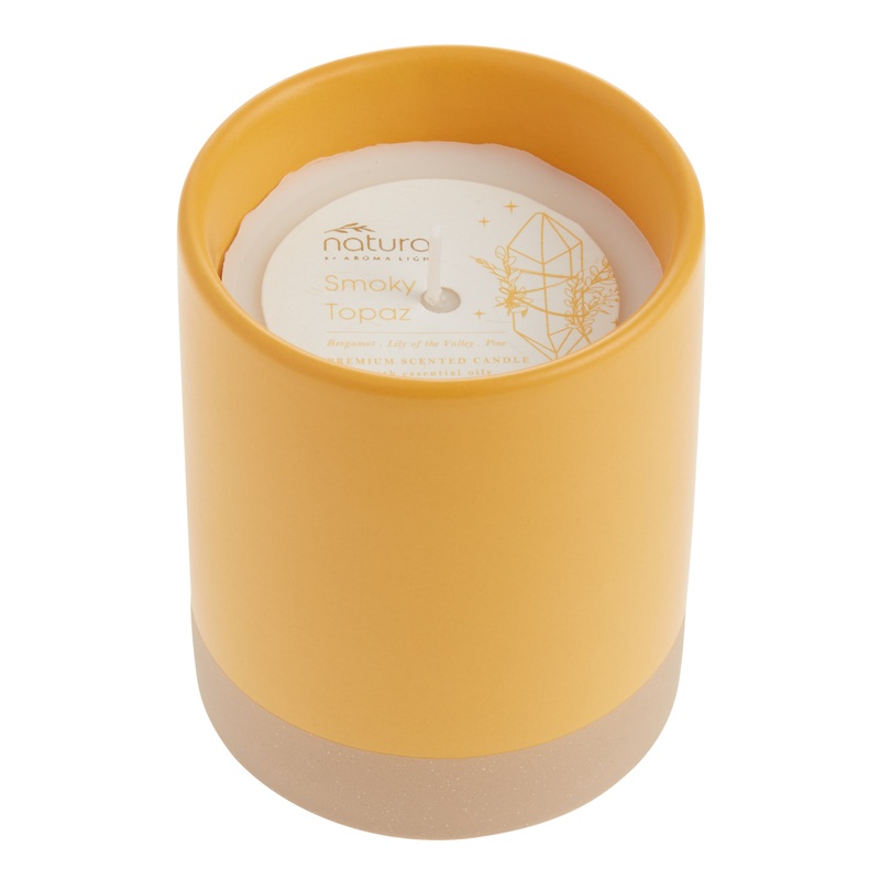 Smoky Topaz Two Tone Ceramic Scented Candle