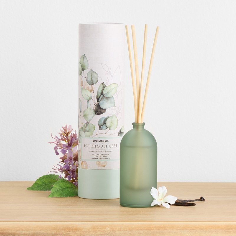 Botanical Patchouli Leaf Mini Reed Diffuser