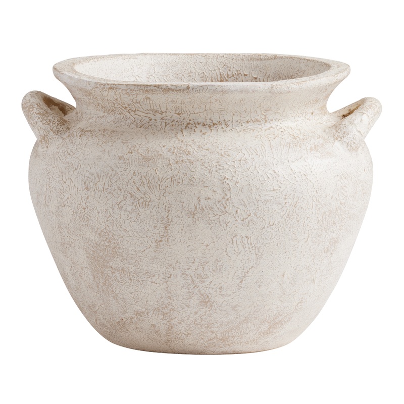 Delphine Ivory Terracotta Urn Outdoor Planter