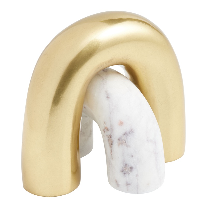 Mya Gold and Marble Abstract Arch Decor