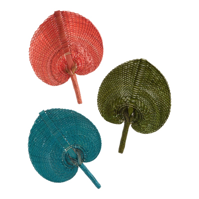 Pandan Leaf Fans Set of 3