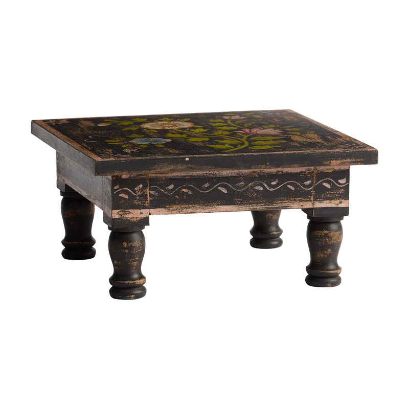 CRAFT Authentic Found Hand Painted Chowki Stool