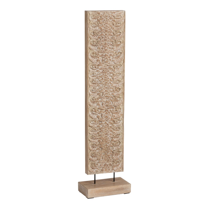CRAFT Balinese Carved Wood Panel on Stand