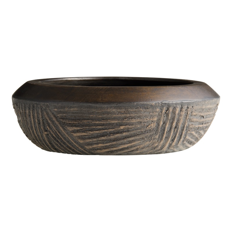 CRAFT Espresso Ecomix Textured Bowl Decor