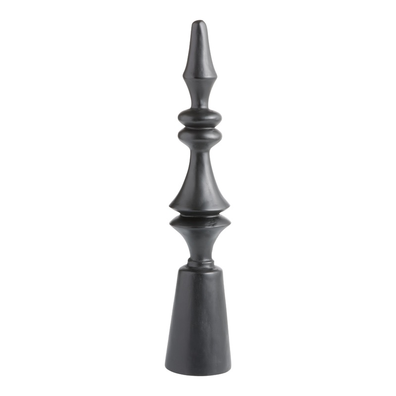 CRAFT Large Black Ecomix Finial Decor