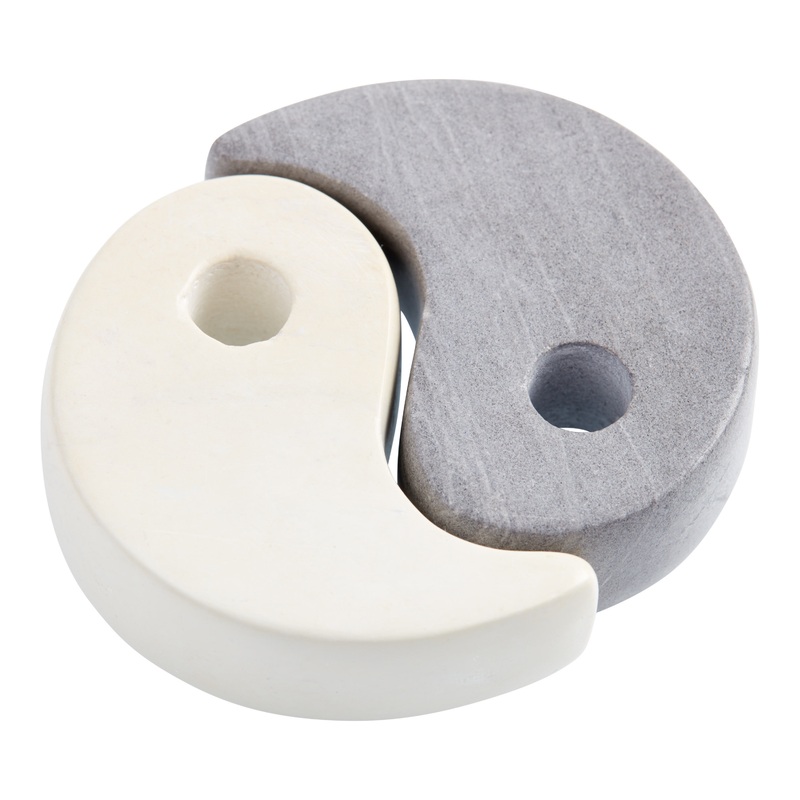 Kisii Natural Soapstone Yin Yang Decor