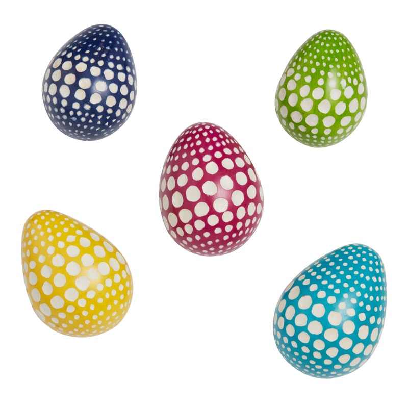 Kisii Soapstone Eggs Set of 5
