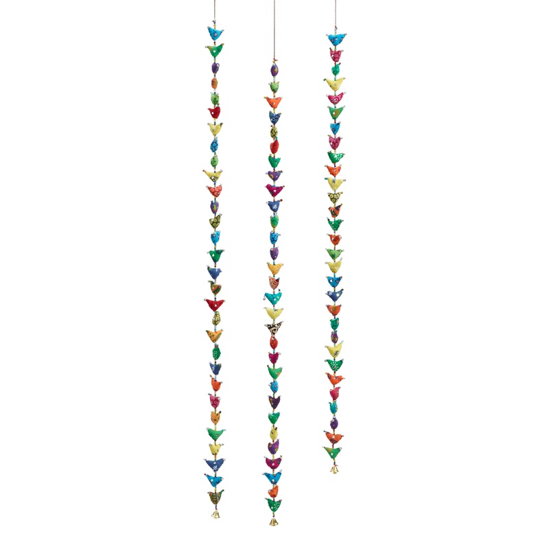 Multicolor Fabric Birds Hanging Decor