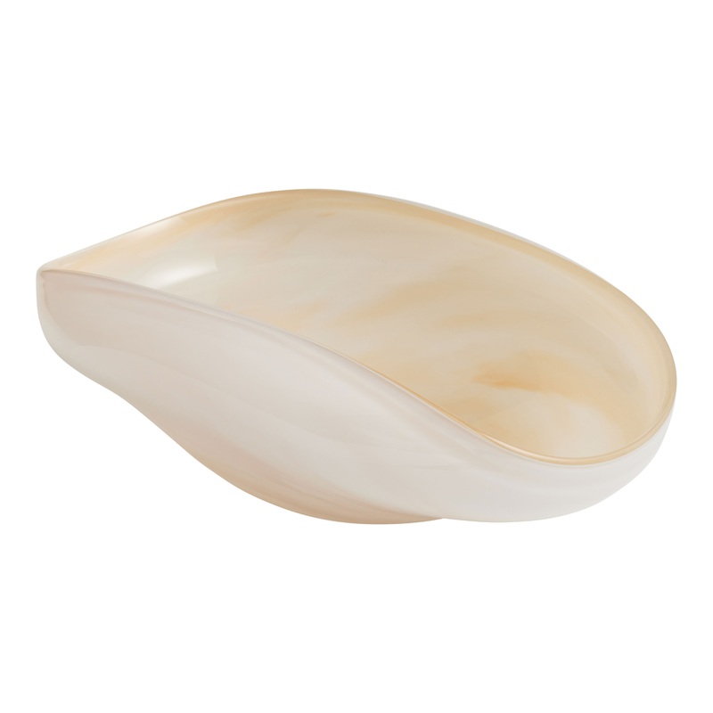 Natural Blown Glass Decorative Bowl