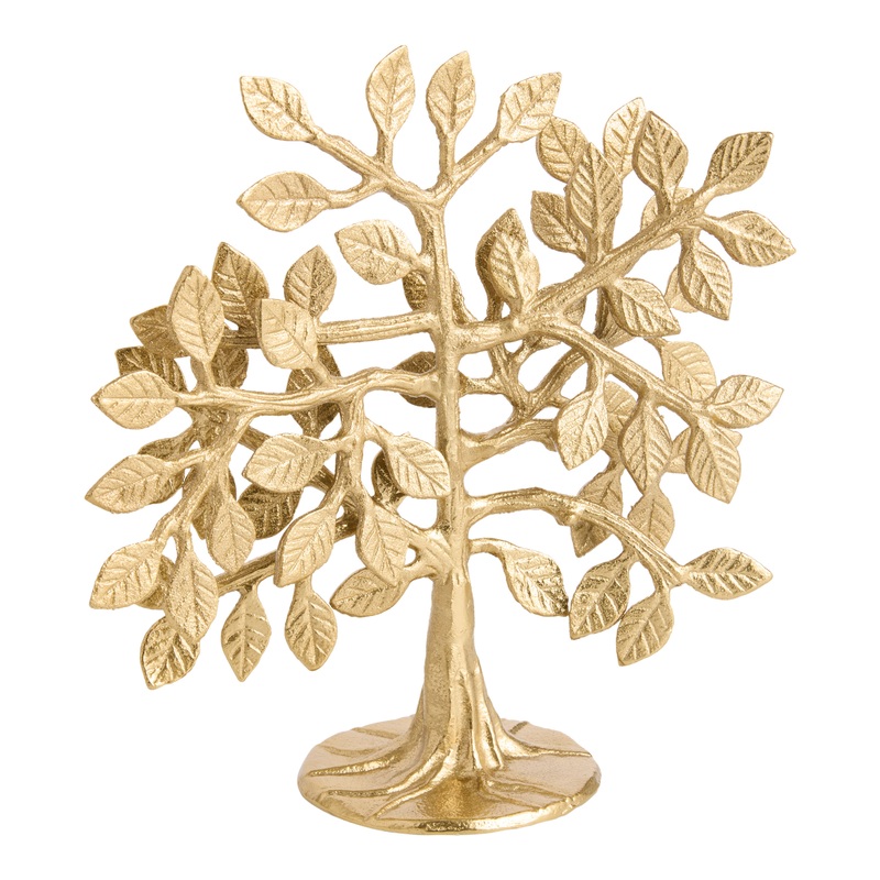 Small Gold Metal Tree of Life Decor