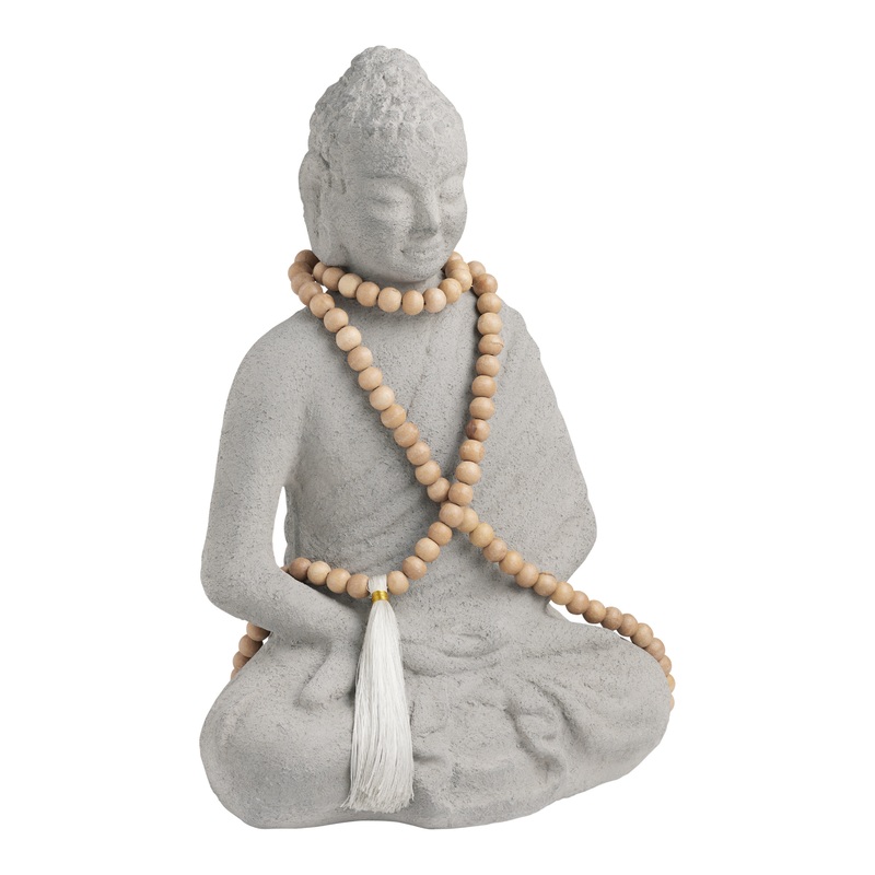 CRAFT Buddha With Mala Beads Decor