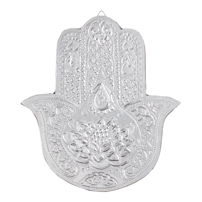 Embossed Tin Hamsa Wall Decor