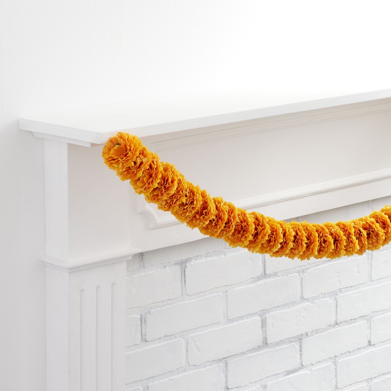 Faux Marigold Garland