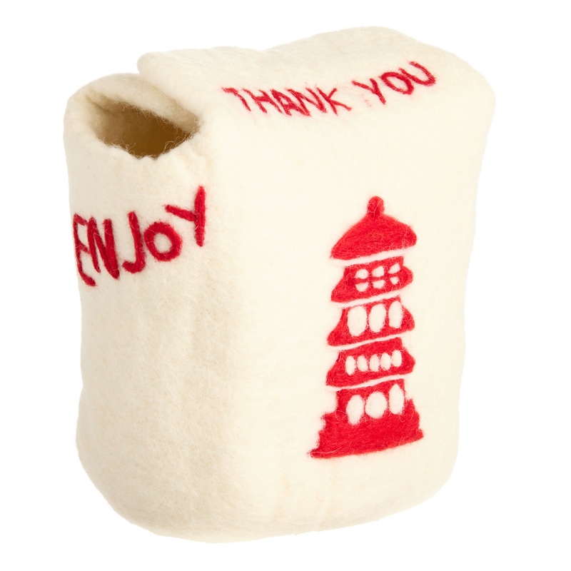 Felted Wool Takeout Box Decor