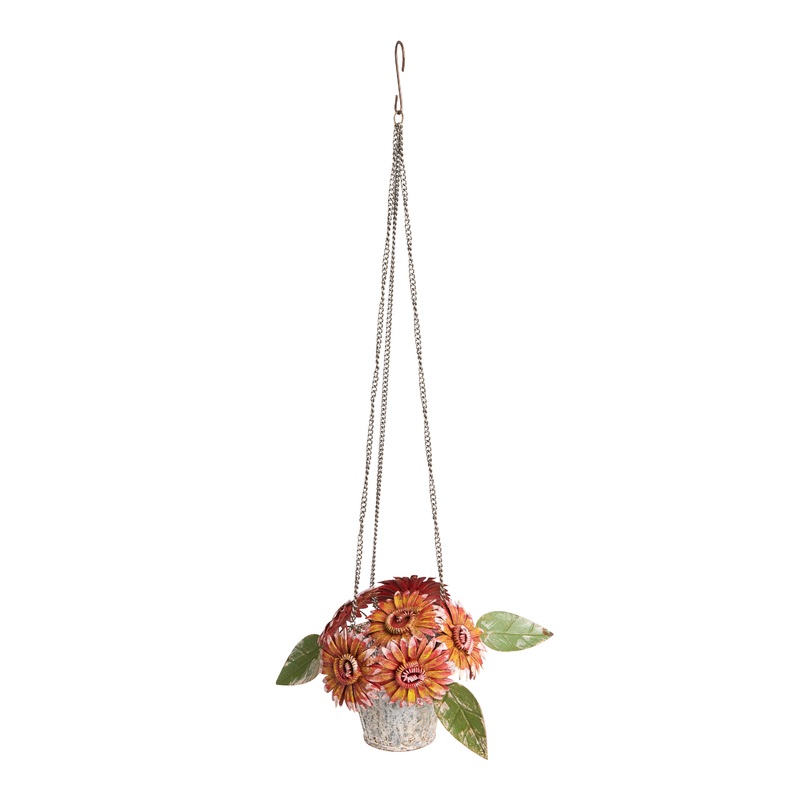 Metal Flower Pot Hanging Decor