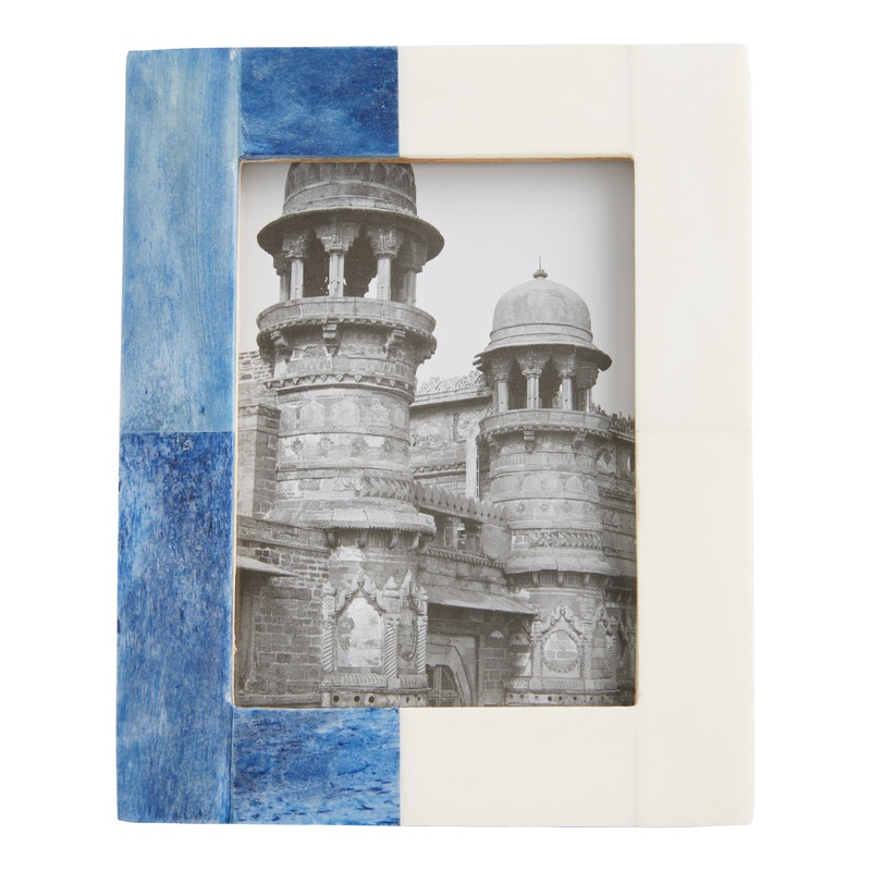 Mini Blue and White Bone Frame