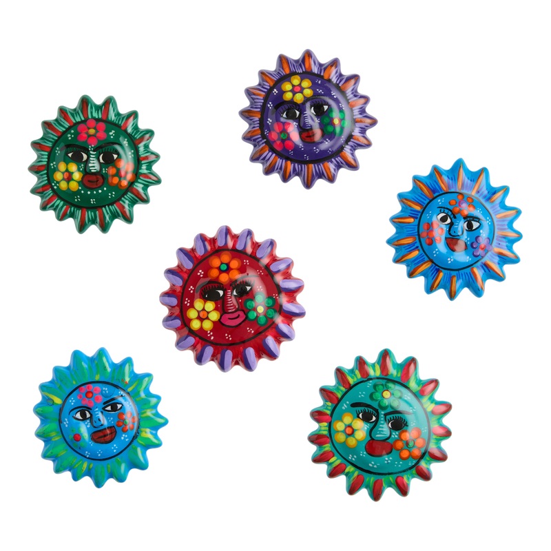 Multicolor Ceramic Sun Magnet