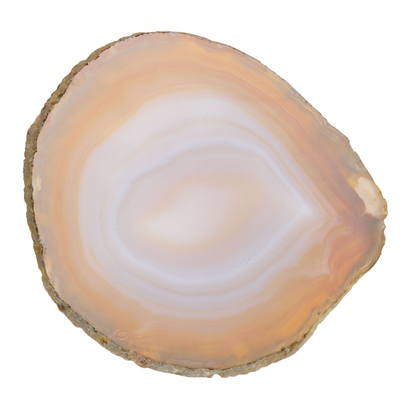 Natural Agate Slice on Stand Decor