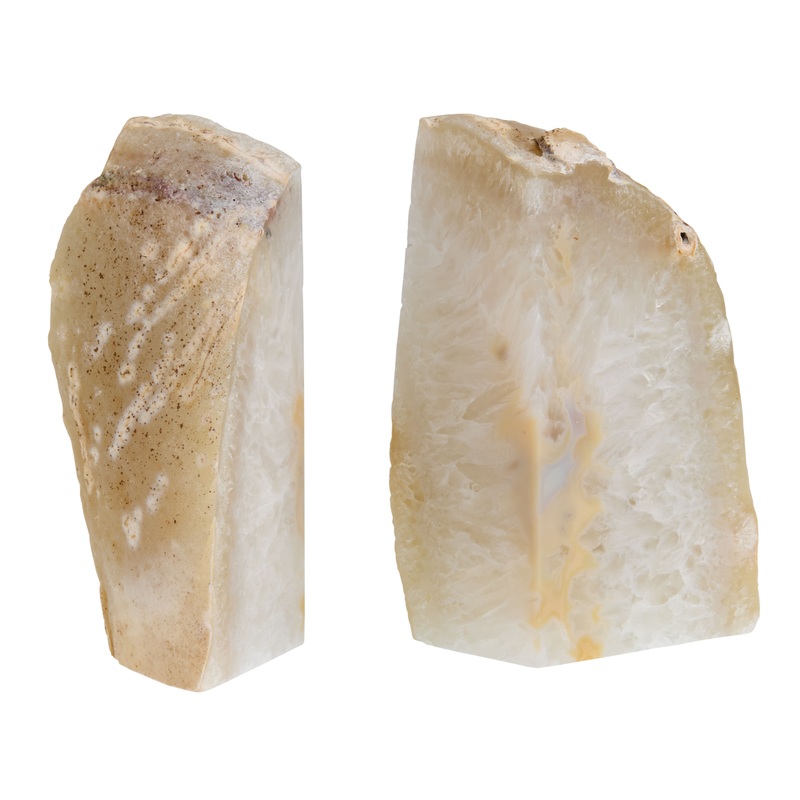 Natural Agate Stone Bookends