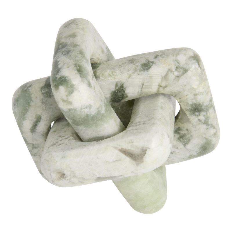Natural Green Marble Knot Decor