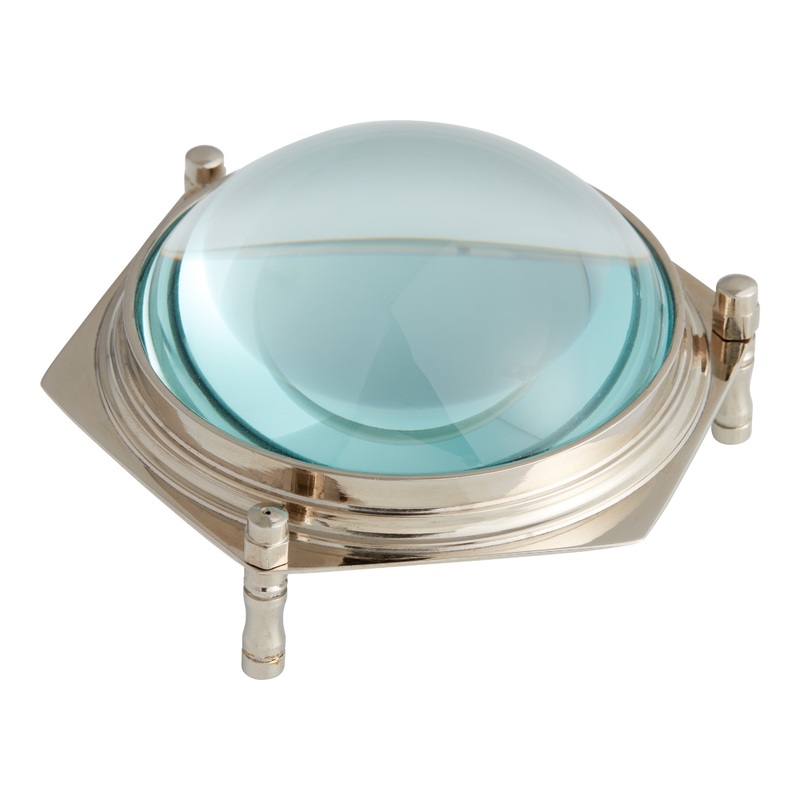 Nickel Dome Magnifying Glass