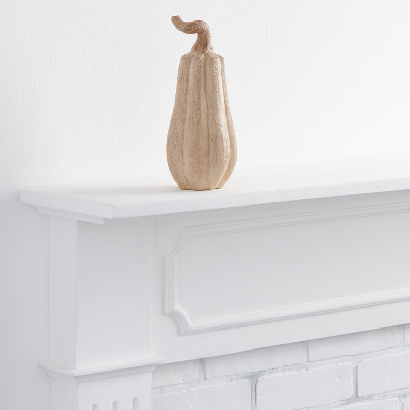 Small Faux Wood Gourd Decor