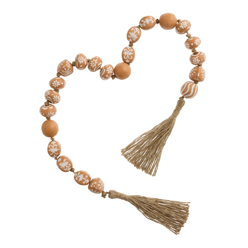 Terracotta Hand Painted Bead Garland