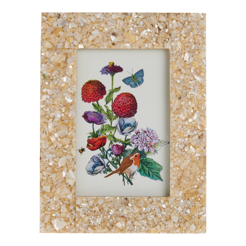 White Mother-of-Pearl Frame