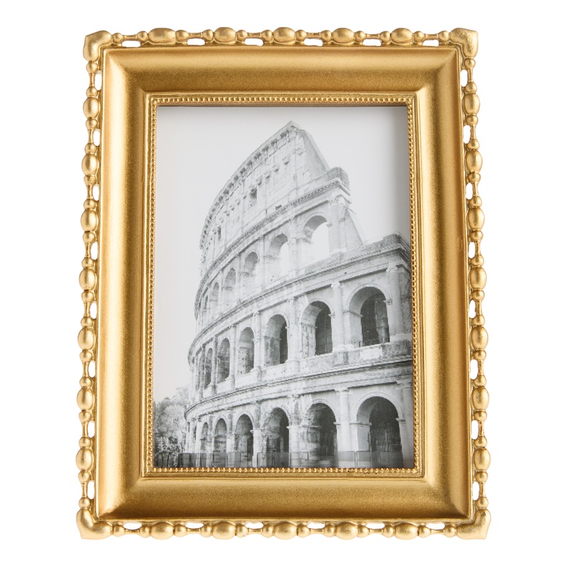 Antique Gold Heart Accent Picture Frame