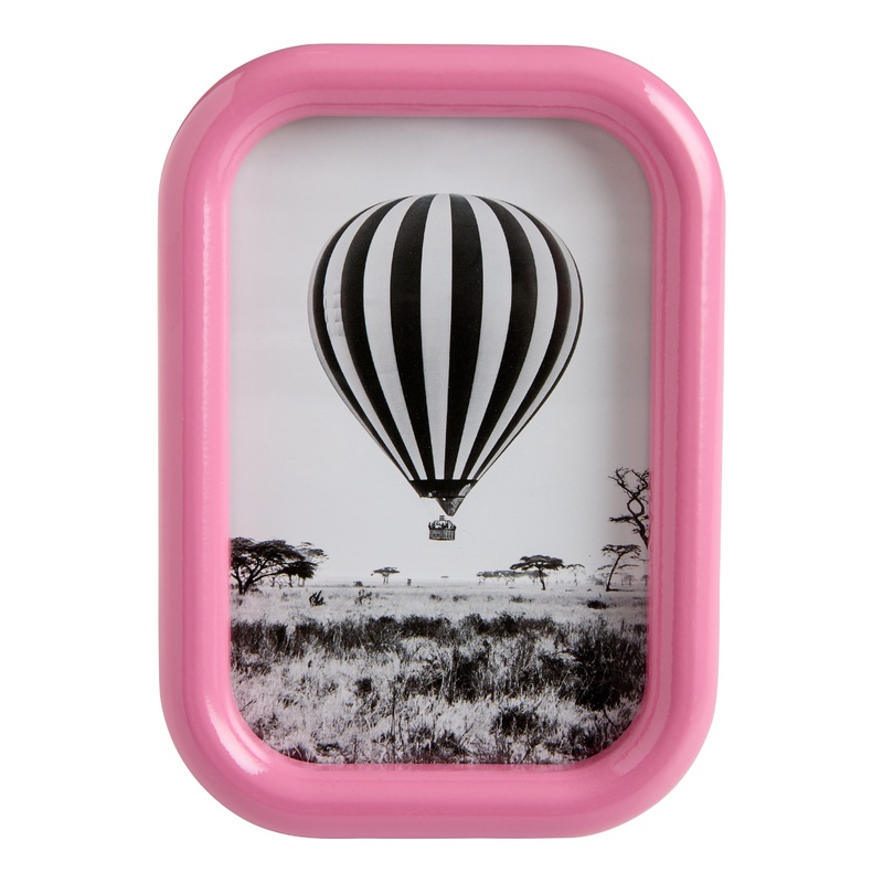 Glossy Fuchsia Retro Picture Frame