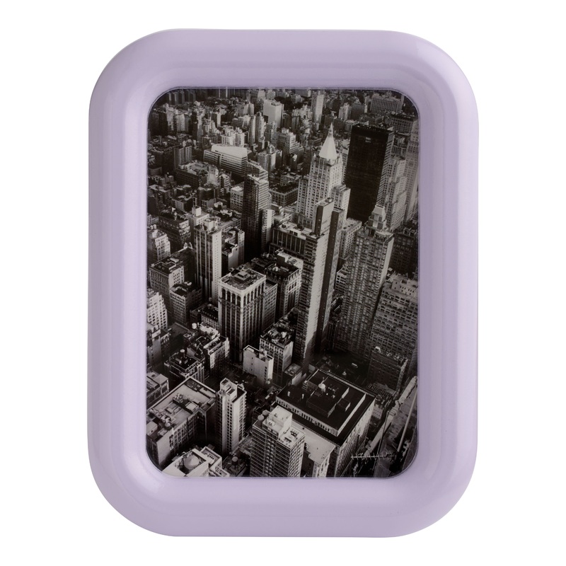 Glossy Lilac Retro Picture Frame