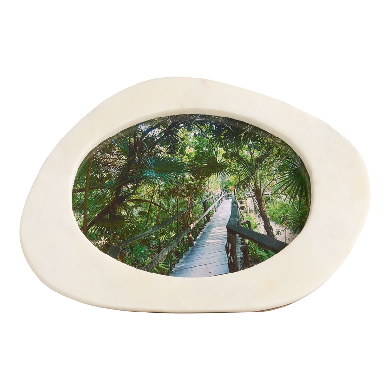 Ivory Marble Organic Rounded Picture Frame
