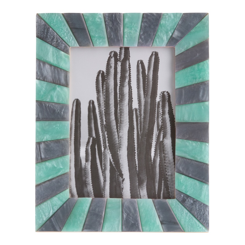 Marbled Blue Resin Rays Picture Frame