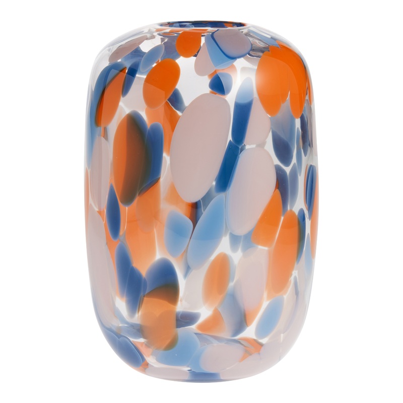 Multicolor Confetti Glass Vase