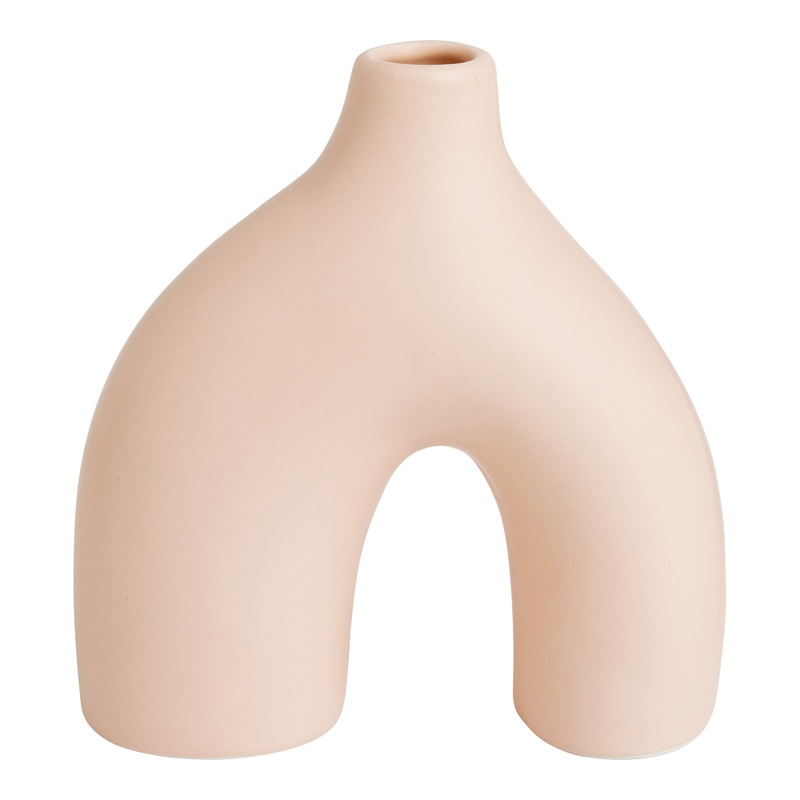 Pink Arch Ceramic Vase