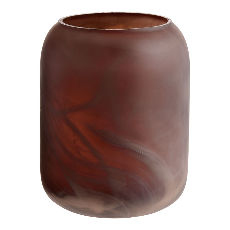 Purple Glass Swirl Vase