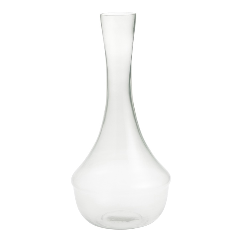 Recycled Glass Narrow Neck Floor Vase