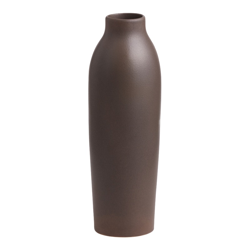 Brown Reactive Glaze Ceramic Floor Vase