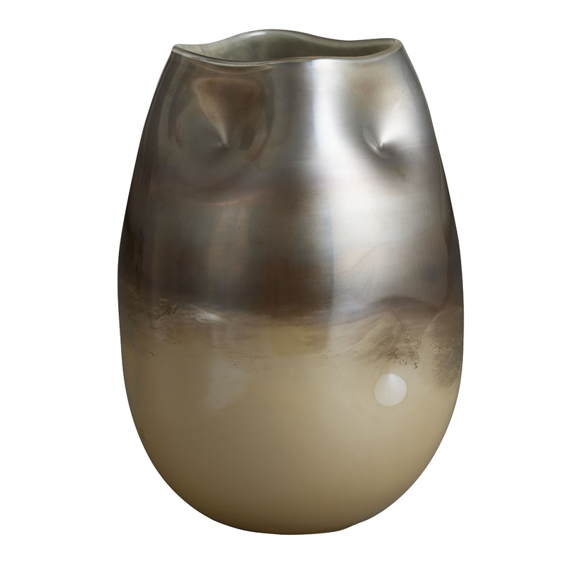 CRAFT Ombre Luster Handblown Glass Vase