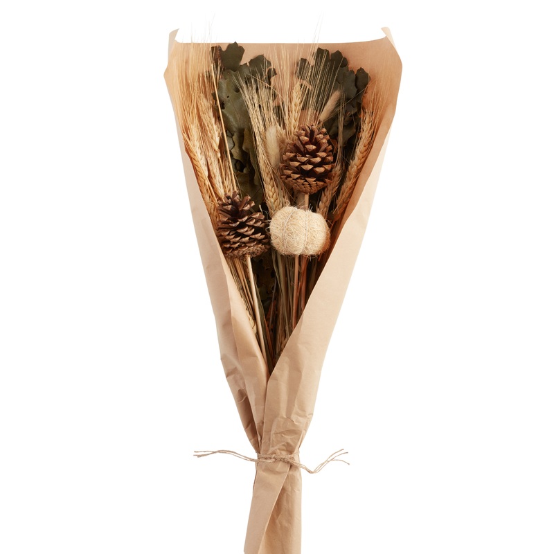 Dried Botanicals And White Pumpkin Bunch