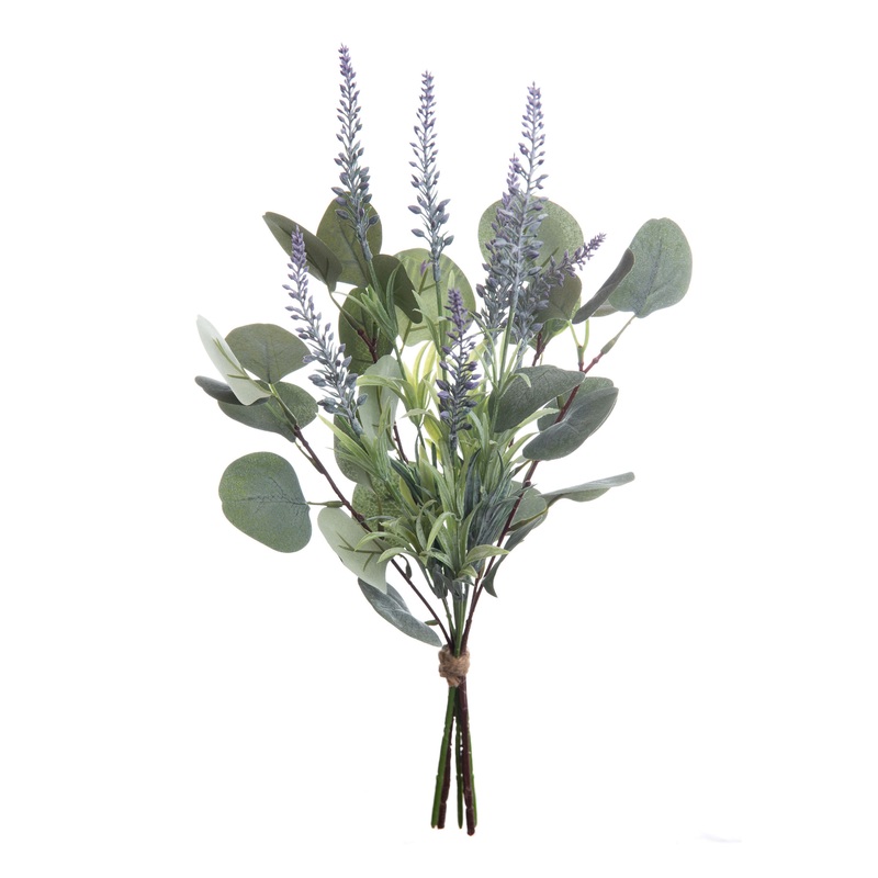 Faux Lavender And Eucalyptus Bunch