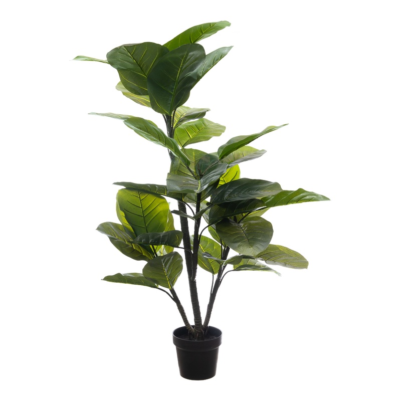 Large Faux Leaf Rubber Plant