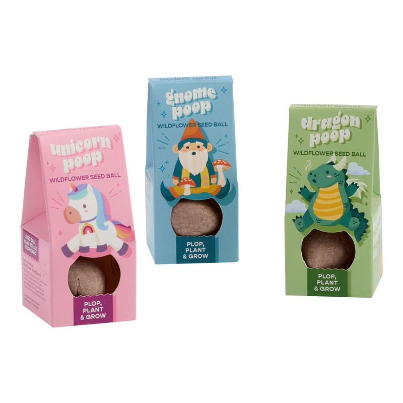 Modern Sprout Magical Plops Wildflower Seed Balls Set of 3