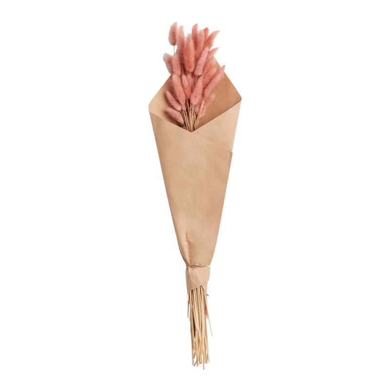 Pink Dried Bunny Tails Bunch