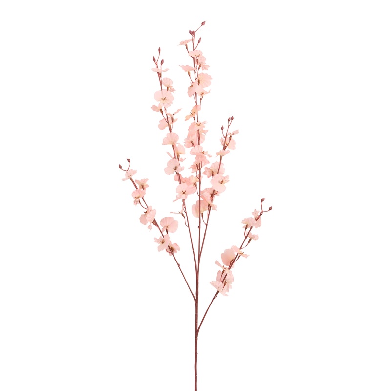 Pink Faux Dancing Lady Orchid Stem